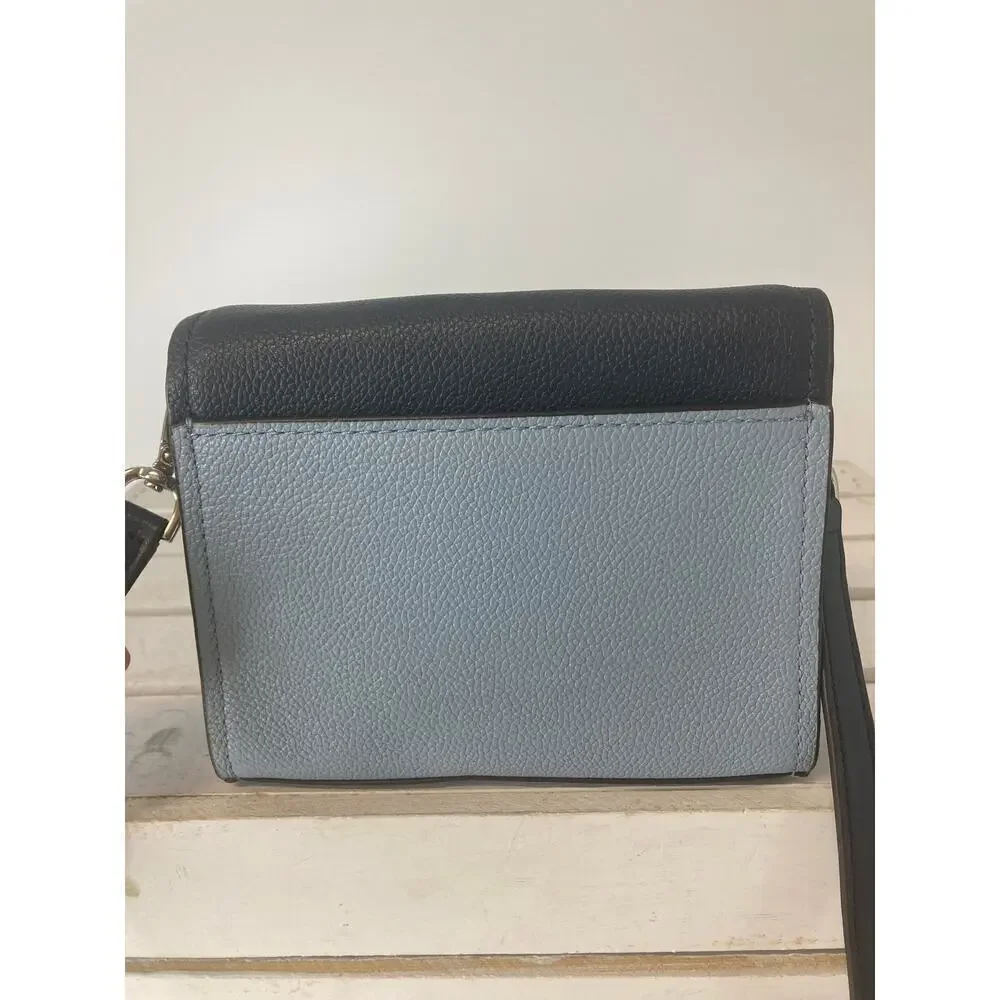 MICHAEL KORS MINI BLUE PEBBLED LEATHER WOMENS CROSBODY BAG